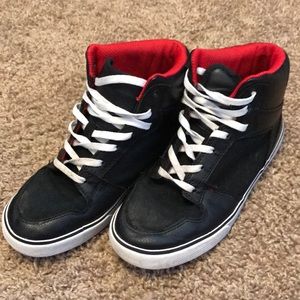 Boys black high tops
